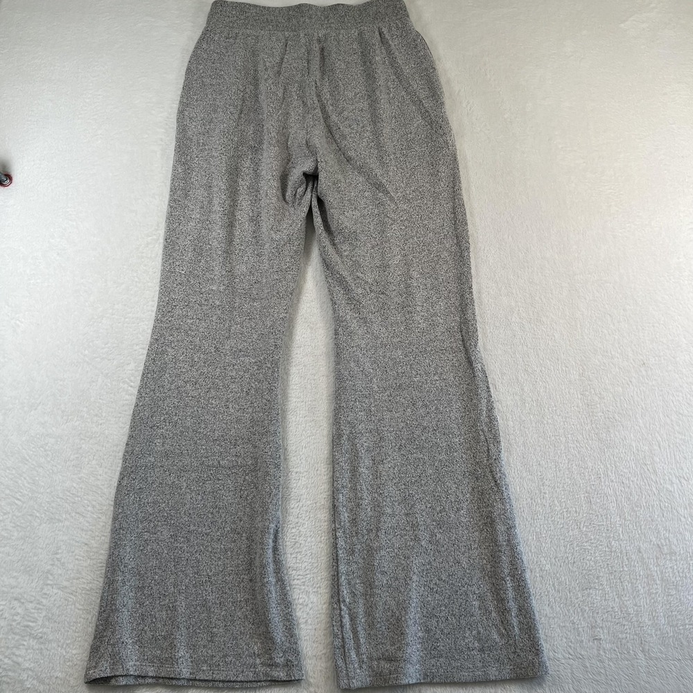 Open Edit Pants Womens Small Gray Knit Wide Leg Lounge Sweatpants Elastic Waist - Picture 7 of 8